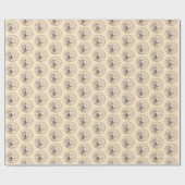 Papier Cadeau Peinture Golden Retriever - Joli art original chie (Plat)