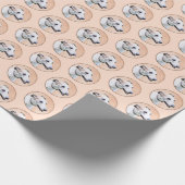 Papier Cadeau Peinture Greyhound - Cute Original Chien Art (Coin)