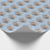 Papier Cadeau Peinture Havanaise (Argent) - Cute Original Chien (Coin)