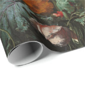 Papier Cadeau Peinture Heem Vase (Coin rond)