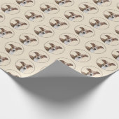 Papier Cadeau Peinture italienne Greyhound - Cute Original Chien (Coin)