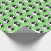 Papier Cadeau Peinture japonaise de chiot - Art original de chie (Coin)