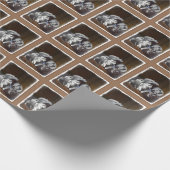 Papier Cadeau Peinture Keeshond Playtime - Jolie art original ch (Coin)