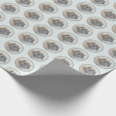 Papier Cadeau Peinture Leonberger - Joli art original chien (Coin)