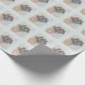 Papier Cadeau Peinture Leonberger - Joli art original chien (Coin)