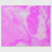 Papier Cadeau Peinture Marbrée Rose (Plat)