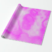 Papier Cadeau Peinture Marbrée Rose (Déroulé)
