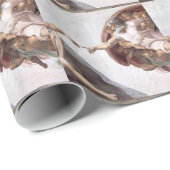 Papier Cadeau Peinture Michelangelo originale dans la chapelle d (Coin rond)