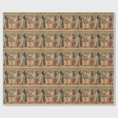 PAPIER CADEAU PEINTURE MURALE DE MUR D'EGYPTE ANTIQUE (Plat)