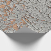 Papier Cadeau Peinture murale grise fissurée (Coin)