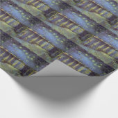 Papier Cadeau Peinture nocturne étoilée de Van Gogh (Coin)