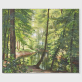 Papier Cadeau Peinture Paysage du ruisseau forestier Aagaard (Plat)