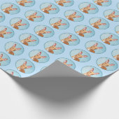 Papier Cadeau Peinture Pharaon Hound - Cute Original Chien Art (Coin)