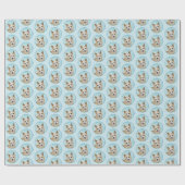 Papier Cadeau Peinture Podengo Pequeno portugaise - Art original (Plat)