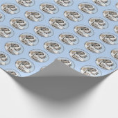 Papier Cadeau Peinture Saint Bernard - Cute Original Chien Art (Coin)