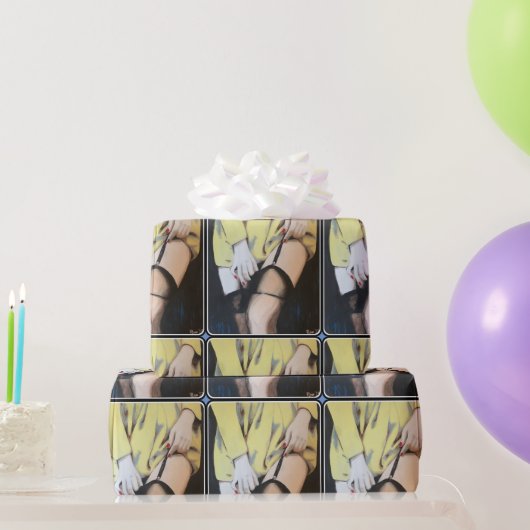 Papier Cadeau Peinture sur une (Cadeaux de fête)