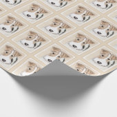 Papier Cadeau Peinture Terrier de Renard de fil - Cute Original  (Coin)