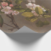 Papier Cadeau Peinture vintage Colibri et fleurs d'Apple (Coin)