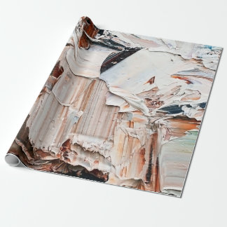 Papier Cadeau Peintures et reliefs à l'huile de pâte incorporée.