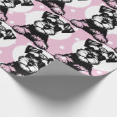 Papier Cadeau Pékin Thème rose Terrier (Coin)