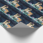 Papier Cadeau Pekingese Chien Halloween Camion Effrayant Nuit (Coin)