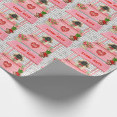 Papier Cadeau pekingese Chien Valentine's Day Kissing Booth (Coin)