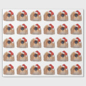 Papier Cadeau Pékinois Noël (Plat)