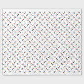 Papier Cadeau Pélican Père Noël (Plat)