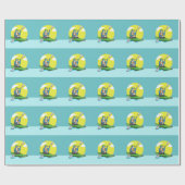 Papier Cadeau Penguin Kayaking (Plat)