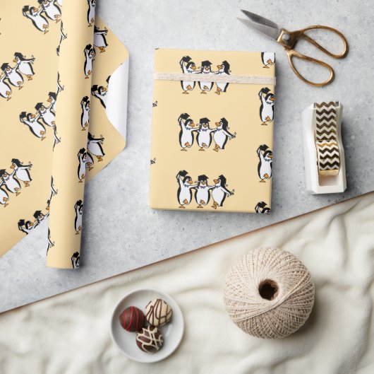 Papier Cadeau Penguin Meilleurs Amis Diplôme (Artisanat)