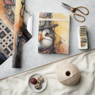 Papier Cadeau Penguin Tall steampunk 1 Penguianos