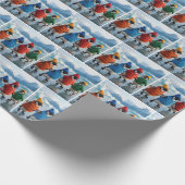 Papier Cadeau Penguins Ice Skating On an Arctic Lake (Coin)