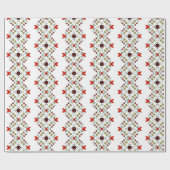 Papier Cadeau Pennsylvanie Hollandaise Hex Folk-Art (Plat)