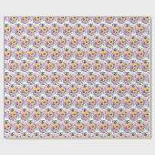 Papier Cadeau Pensées de printemps Pensée (Plat)