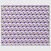 Papier Cadeau Pensées violettes Pensée (Plat)