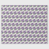 Papier Cadeau Pensées violettes Pensée (Plat)
