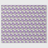Papier Cadeau Pensées violettes Pensée (Plat)