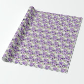 Papier Cadeau Pensées violettes Pensée (Déroulé)