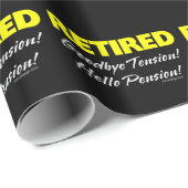 Papier Cadeau Pension retirée de Hellow (foncée) (Coin rond)