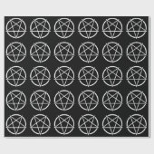 Papier Cadeau Pentagone étoilé No.1 (blanc) (Plat)