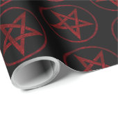 Papier Cadeau Pentagram Red Devil (Coin rond)