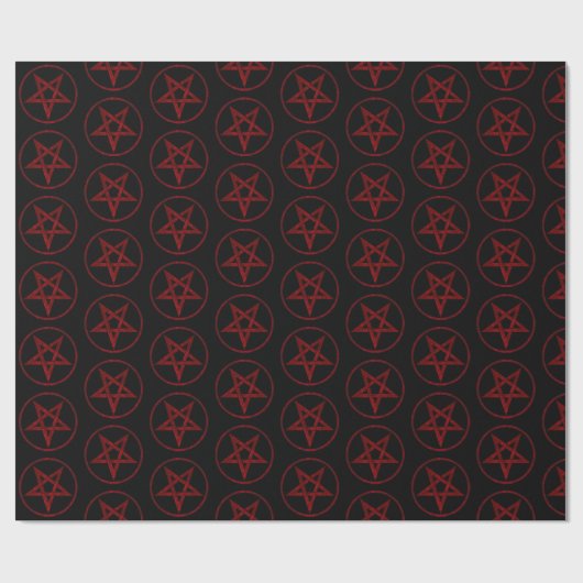 Papier Cadeau Pentagram Red Devil (Plat)