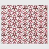 Papier Cadeau Pentagram Red Devil (Plat)