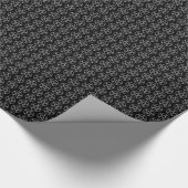 Papier Cadeau Pentagramme blanc sur fond noir (Coin)