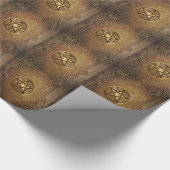 Papier Cadeau Pentagramme doré (Coin)