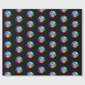 Papier Cadeau pentagramme du Wiccan (Plat)