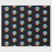 Papier Cadeau pentagramme du Wiccan (Plat)