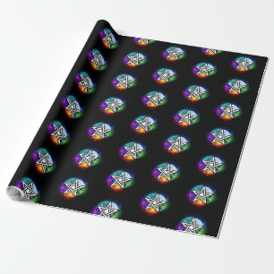 Papier Cadeau pentagramme du Wiccan