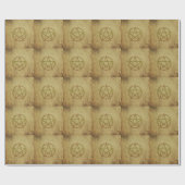 Papier Cadeau Pentagramme texturé (Plat)