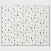 Papier Cadeau PENTES D'HIVER Vacances (Plat)